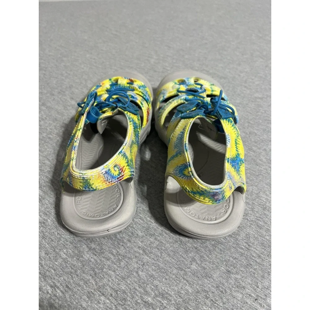 Keen Newport H2 Shoes Womens Size 4 Yellow Blue Tie Dye Water Sandals Outdoor‎